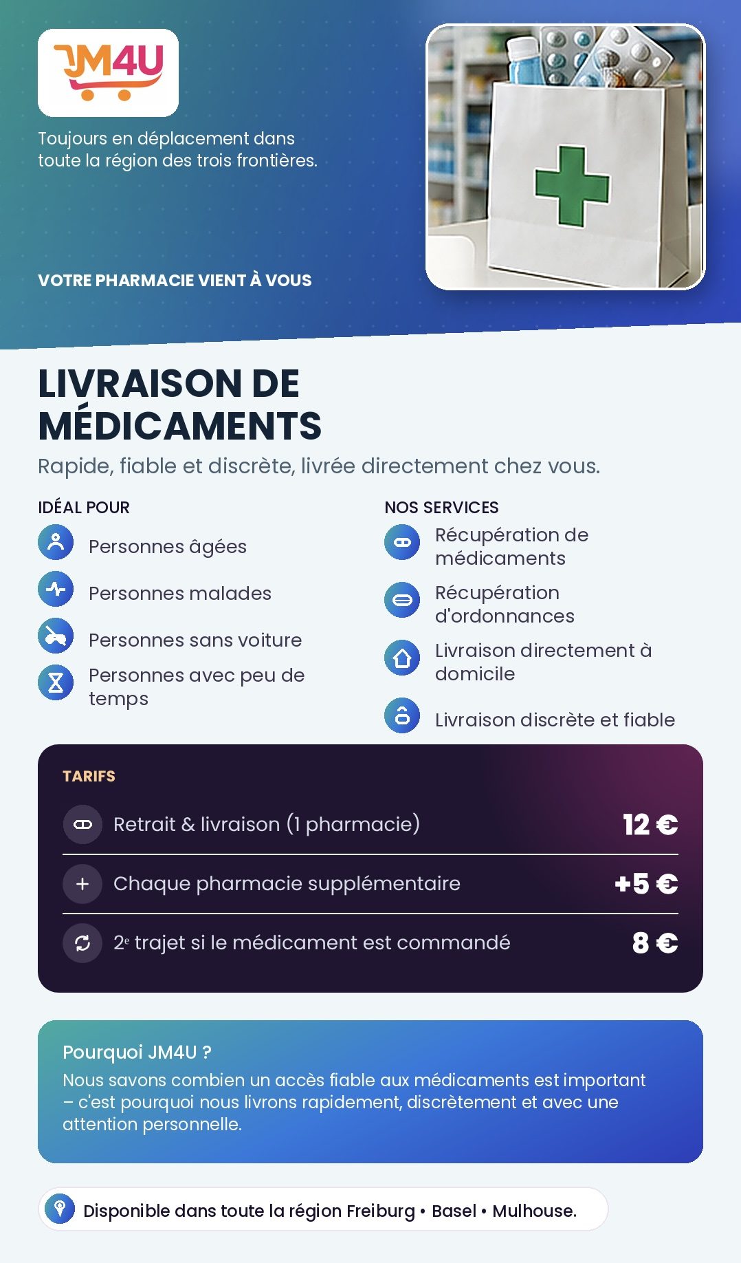 Flyer livraison de médicaments