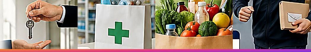 Schlüsselübergabe, Apotheke, Einkauf und Botengang